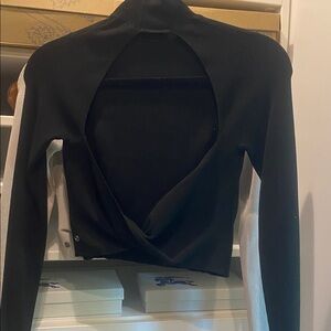 lululemon athletica Black and White Crop Top